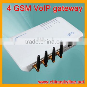 4 GSM VoIP/gsm voip gateway with H.323 and SIP,support 850MHz, 900MHz, 1800MHz,1900MHz,gsm phones