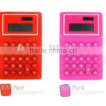 High quality silicone pocket calculator for promotional gift