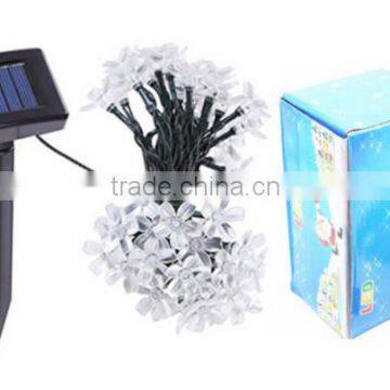 Holiday Lighting Solar Powered 4.8M 20 Leds Outdoor Cherry Blossoms Christams String Lights Garden Solar Light