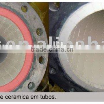 Alumina ceramic lining welded steel pipe