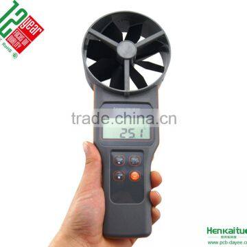 AZ8919 10cm Vane Precision Digital Anemometer Carbon Dioxide CO2 Detector Temperature Humidity Air Flow Measuring Meter