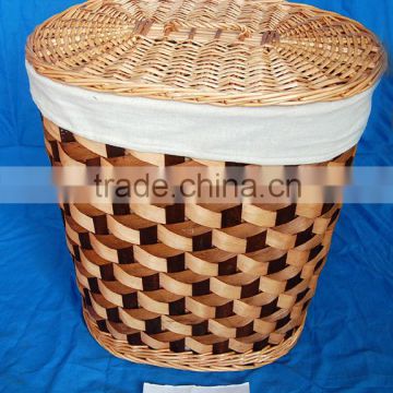 willow storage laundry baskets with lid