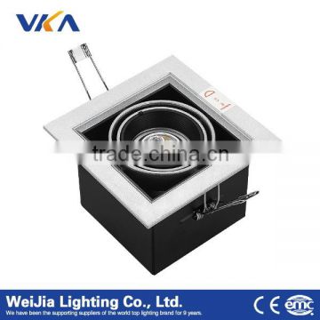 black indoor commercial led lighting frame aluminum Adjsutable grille lighting