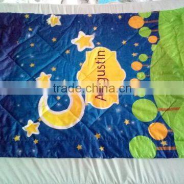 Custom print crib bedding set