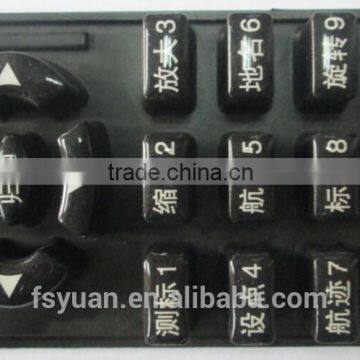 Conductive Epoxy-Processed Buttons / Kepboard Silicone Botton / Silk Printing Waterproof Pliable Silicone Keypad