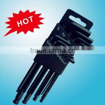 13 PCS SAE Size Black Plating Ball Point Hex Key Wrench Set