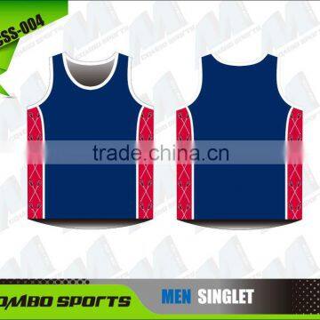 Custom sublimation pre season singlet