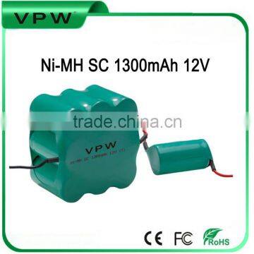 Ni-MH SC 1300mAh 12V rechargeable Battery