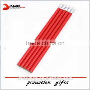 promotion cheap HB pencil with rubber eraser toppers