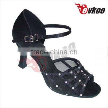 Black high quality satin fashion pole dance shoes