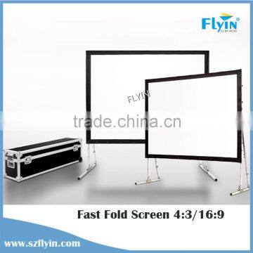 Mobile Folding Screen, Folding Projector Screens Fast Folding Projection Screen with Draper Kits