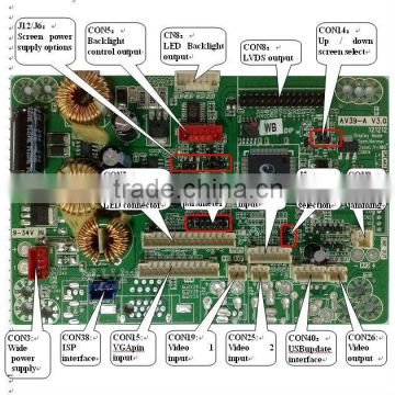 Led Display Board Support 9V~34V Wide Power Input