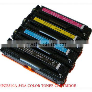 Color Toner Cartridge compatible for HP CB 540A-CB 543A Color toner with high quality