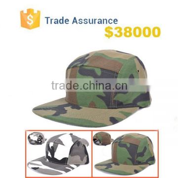 Flat Brim Army Muti-Color Custom 5 Panel Cap Hats , Blank Wholesale 5 Panel Hats ,Shallow 5-Panel Caps /Hats