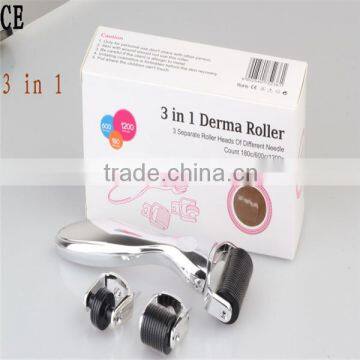 micro needle system hair loss treatment derma roller skin micro needle system 3 in 1derma roller system