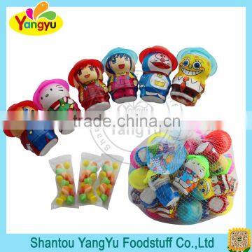 Cartoon shape toy with sweet fruity flavor mini candy