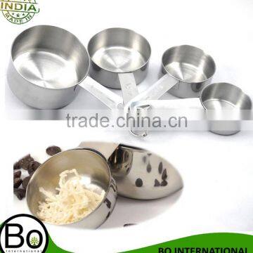 Stainless Steel Handle Measuring Cups Set of 4 Cooking Tools Kitchen Seasoning Spoons Measuring Set