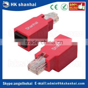 High speed network male to female ethernet rj45 connector low price cat 5e cat 6 ethernet crossover adapter extension cable