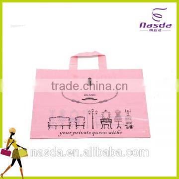 custom printed logo gift plastic bag for shopping and fashion packaging custom plastic bag