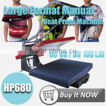 XIN HONG HP680 Multipurpose Dye Sublimation Large Format Manual Heat Transfer Press