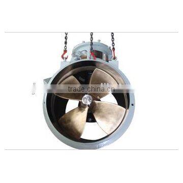 Marine electric bow tunnel thruster