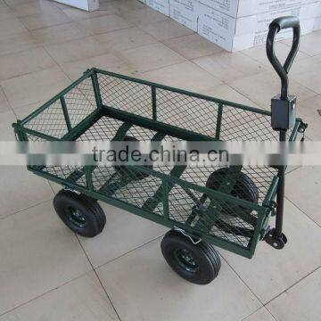 Heavy Duty Four Wheel Garden Trolley / Utility Mesh Cart photo-5