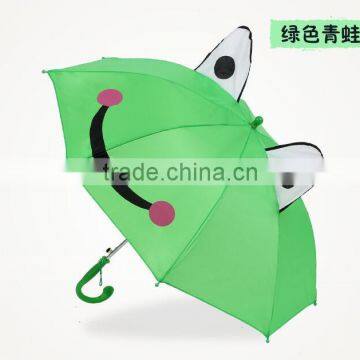 Wholesale Long Handle Polyester Waterproof Cartoon Gift Kids Animal Umbrella Bee Frog Bear photo-3