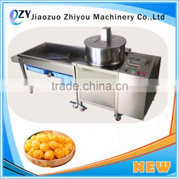 ZY Commercial automatic caramel popcorn making popper line /oil corn popping machine for sale(whatsapp:0086 15639144594)