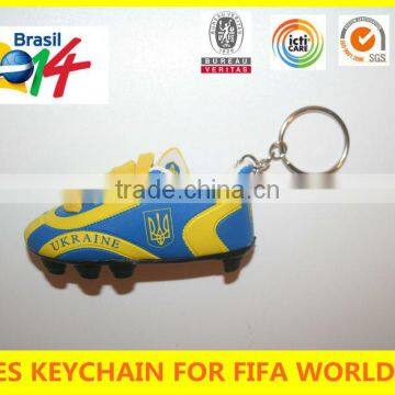 2014 brasil football world cup UKRAINE soccer mini running shoe keychain