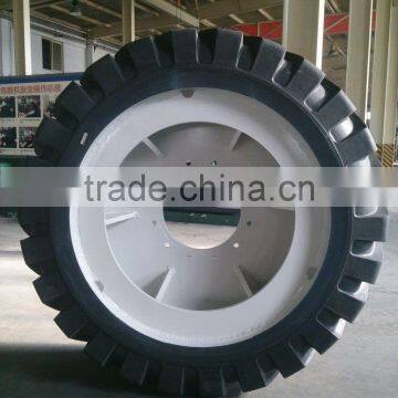 Solid Mold-on Heavy Truck Tires Wheel With DISC for Heavy Skid Steer Loader photo-5