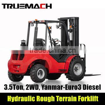 3.5Ton 2WD Hydraulic Rough Terrain Forklift For Australia Market