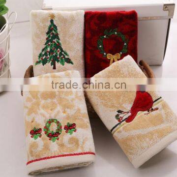 2015 Cotton Embroidery Christmas Pattern Baby Face Towels photo-2