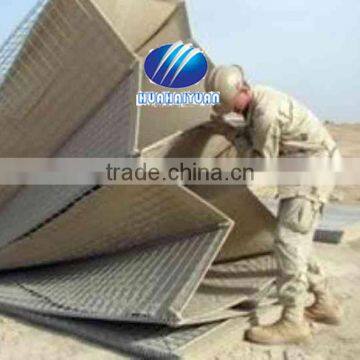 Military sand wall hesco bastion barrier with galfan barrier