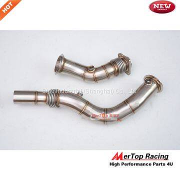 Mertop 3.0'' B** S55 F80 F82 M3 M4 Drawbenching Surface Treatment Catless DOWNPIPE 2014+ photo-5