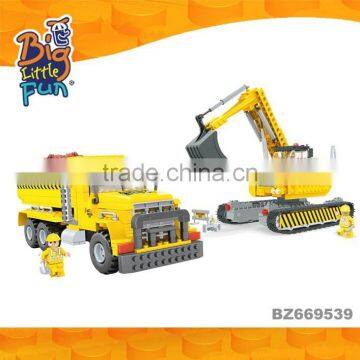 Cheap mini construction toy trucks excavator equipment for sale intelligent educational toys