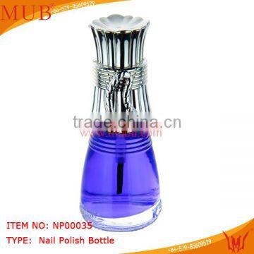 Glass nail polish bottle 13ml capacity empty nail polish bottle