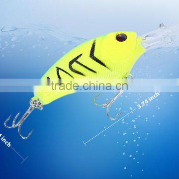 1pc Outdoor 9.5CM Fishing Lures Crank Bait Tackle Swim Bait With 3D Eyes Verisimilar Hard Bait photo-6