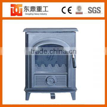 Cast Iron Free Standing Indoor & Outer door wood fireplace with good quality