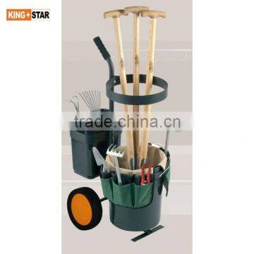 Plastic & steel garden cart