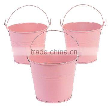 Pastel Pink Tinplate Pails