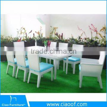 Synthetic Outdoor Furniture Elegant Rattan Patio Wicker Dining Table and Chair ( FT002+FC006) photo-2