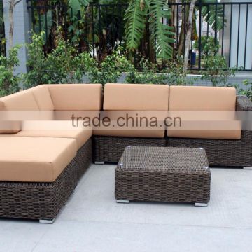 Synthetic hollow wicker sofa