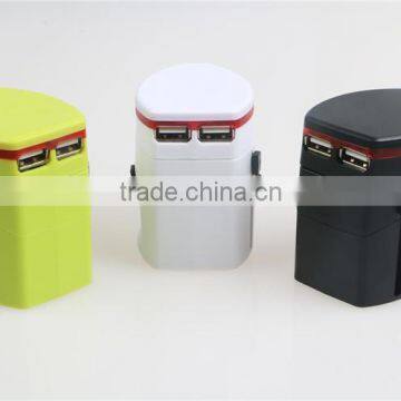 The Most Important Travel Accessory Unviersal Travel Adapter Charger With Double USB Port of 1000MA photo-5