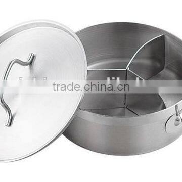 Cooking Vessel With Three Compartments With Lid photo-4