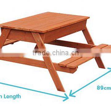Large Outdoor Wooden Sandpit With Lid photo-6