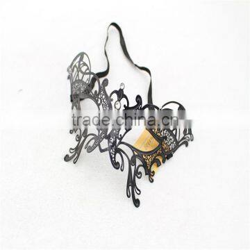 New Black Swan Laser Cut Metal Womens Mardi Gras Venetian Masquerade Mask photo-6