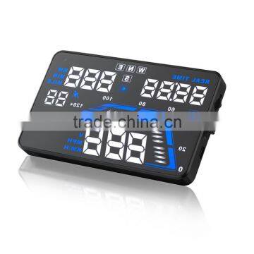 5.5'' GPS Universal Car HUD Head Up Display Car Alarm System Speed Warning With Campass photo-2