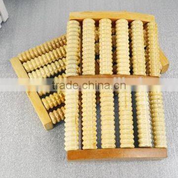 Wholesale 6 Rows Body Relax Massager Tool Foot Massage Wooden Roller photo-3