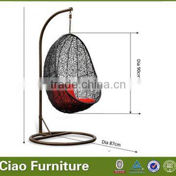 Garden swing chair rattan swing chair egg shape swing chair