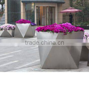 Arlau Outdoor Stainless Steel Flower Pots Square photo-2